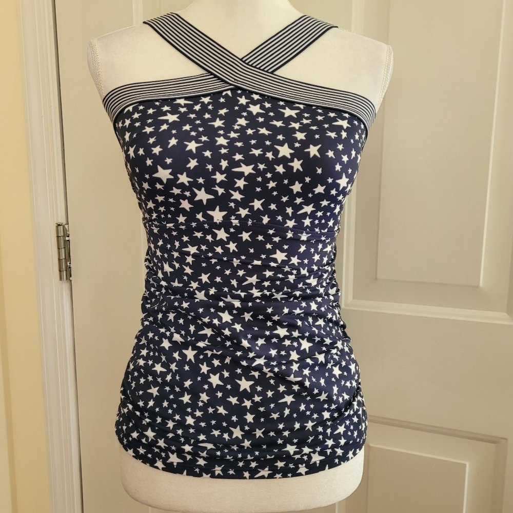 NWT Coastal Blue Women's Swimwear Tankini Top Size XS